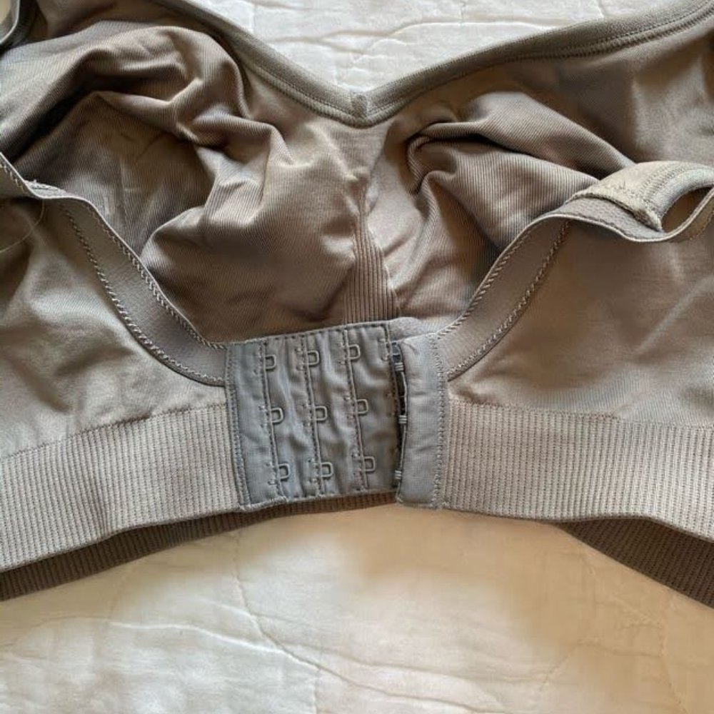 Gray Nursing Bra L